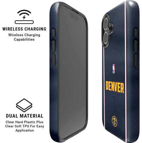 NBA Denver Nuggets Jersey iPhone 16 Plus Magsafe Impact Case